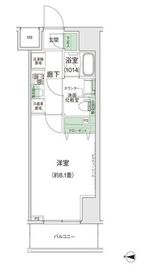 スタイリオ蒲田2 702 間取り図