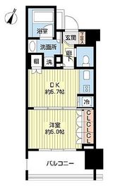 ライオンズアイル赤坂 2階 間取り図