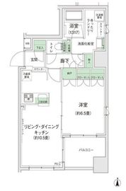 スタイリオ蒲田2 406 間取り図