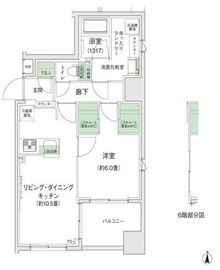 スタイリオ蒲田2 1006 間取り図