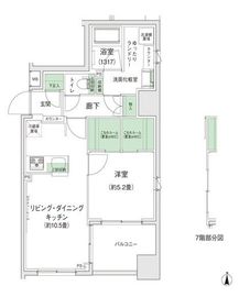 スタイリオ蒲田2 1106 間取り図