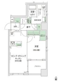 スタイリオ蒲田2 1306 間取り図