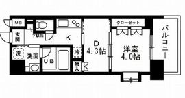 レジディア文京本郷 602 間取り図