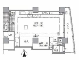 アクティ汐留 4302 間取り図