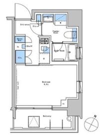 ブラウ戸越銀座スカイ 703 間取り図