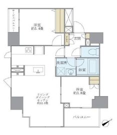 ブリリア日本橋茅場町 5階 間取り図