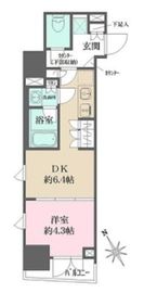 ルフォンプログレ四谷 307 間取り図