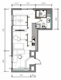 The Hermitage (ザ・ハーミティッジ) 508 間取り図