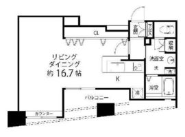 レニール本駒込 1202 間取り図