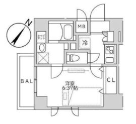 セリシエ松濤 102 間取り図