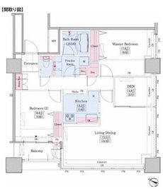 レジディアタワー上池袋 タワー棟 1902 間取り図