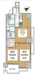 六本木ビュータワー 6階 間取り図