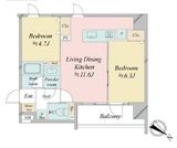 クロスレジデンス日本橋浜町 604 間取り図