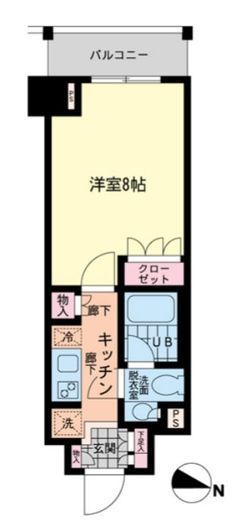エスティメゾン赤羽 1006 間取り図