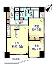 LaSante五反田 11F2 間取り図