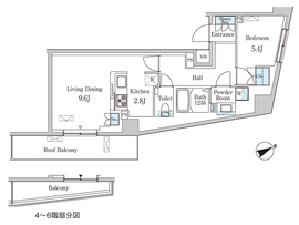 プリマリード南青山 304 間取り図