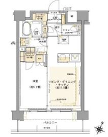 コムレジ赤羽 702 間取り図