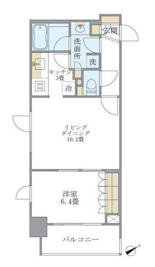 La Douceur浅草橋 (ラドゥセール浅草橋) 902 間取り図