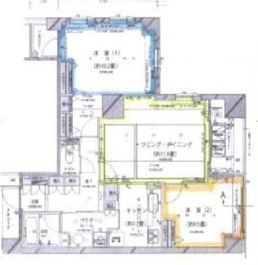 東新宿レジデンシャルタワー 5階 間取り図
