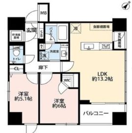 オープンレジデンシア日本橋水天宮 11階 間取り図