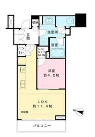 パークコート渋谷ザタワー 16階 間取り図