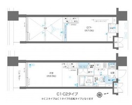 ZOOM麻布十番 2階 間取り図