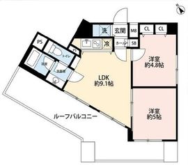 パレステュディオ南青山 8階 間取り図