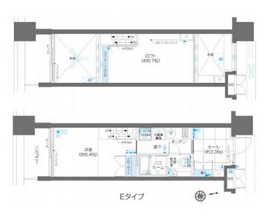 ZOOM麻布十番 7階 間取り図
