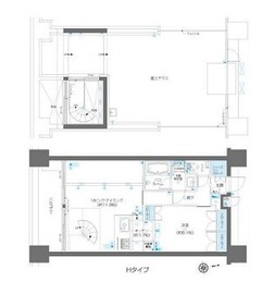 ZOOM麻布十番 9階 間取り図