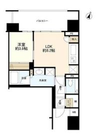 クレヴィア新宿若松町 11階 間取り図