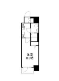 フィース蔵前 14階 間取り図