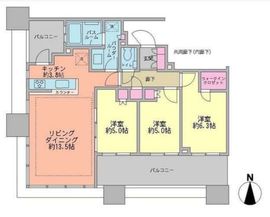 シティタワー武蔵小杉 41階 間取り図