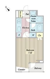 プロシード西新宿 403 間取り図