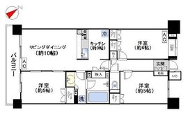 クレストシティレジデンス 10階 間取り図