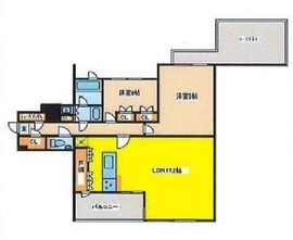 ロイヤルシーズン赤坂 5階 間取り図