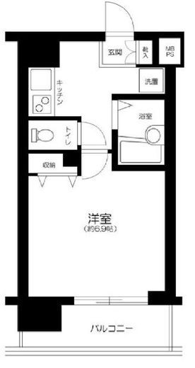 トーシンフェニックス南麻布 1102 間取り図