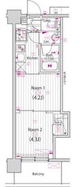 ガーラ・グランディ大森西 4階 間取り図