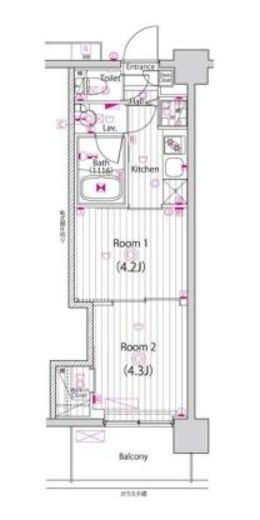 ガーラ・グランディ大森西 3階 間取り図