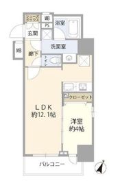 シティインデックス神田 7階 間取り図