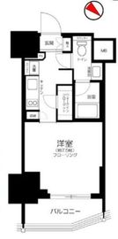 パークリュクス白金高輪 8階 間取り図