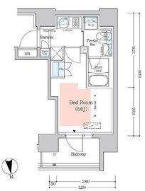 プライムアーバン品川中延 803 間取り図