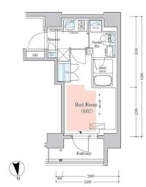 プライムアーバン品川中延 1201 間取り図