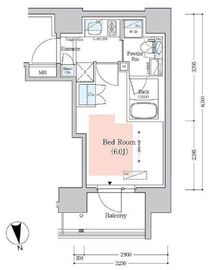 プライムアーバン品川中延 801 間取り図