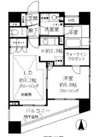 プライア渋谷 8階 間取り図