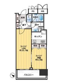 リガーレ日本橋人形町 4階 間取り図