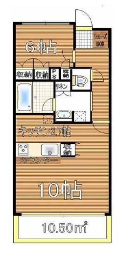 TIX TOWER UENO 18階 間取り図