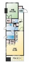 ライオンズアイル赤坂 11階 間取り図