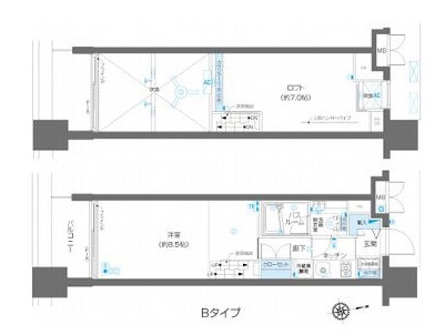 ZOOM麻布十番 3階 間取り図