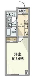 グランドパレス田町 8階 間取り図