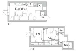 グランデュオ高輪 106 間取り図